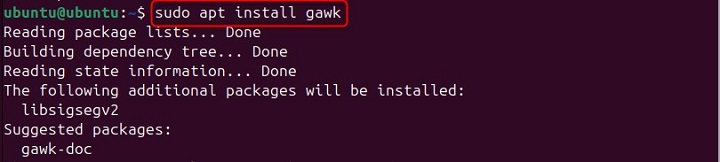 How to Install gawk Command