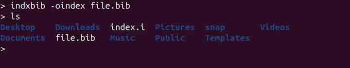 indxbib Command in Linux5