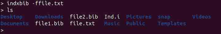 indxbib Command in Linux6