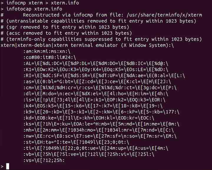 infotocap Command in Linux2