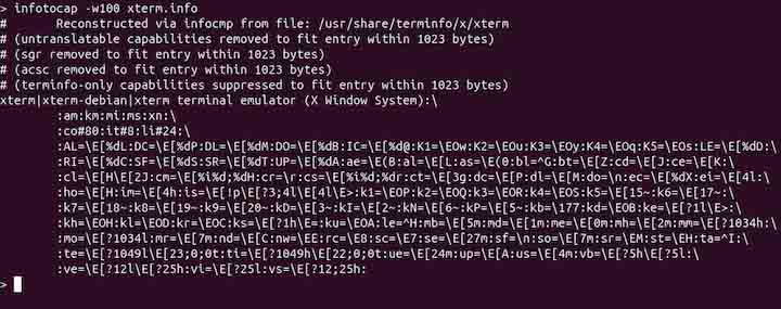 infotocap Command in Linux5