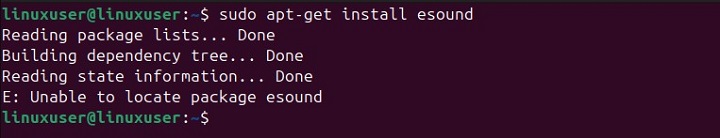 Install esound