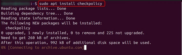 Installation of checkmodule in Linux