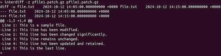 interdiff Command in Linux4