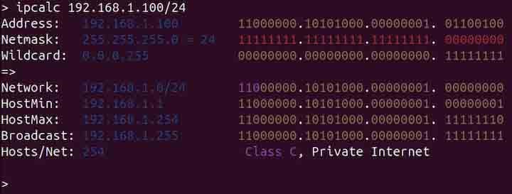 ipcalc Command in Linux2