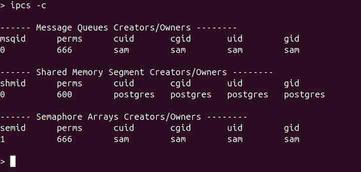ipcs Command in Linux7