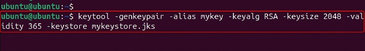 keytool Command in Linux1