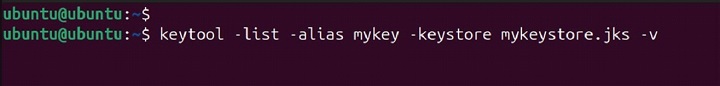 keytool Command in Linux11