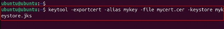 keytool Command in Linux2