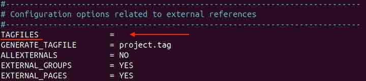 Linking Tag Files of Multiple Documentations