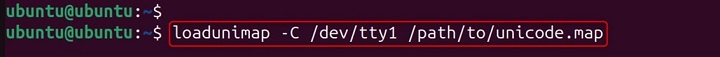 loadunimap Command in Linux4