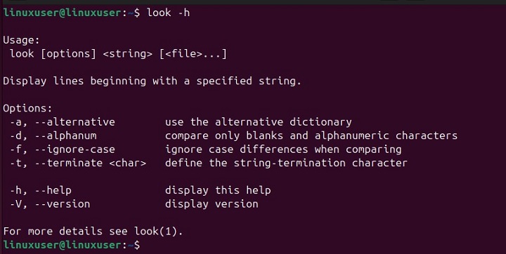 look Command in Linux2