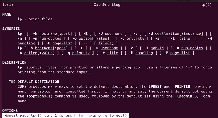 lp Command in Linux1