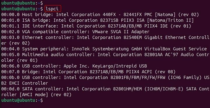 lspci Command in Linux1