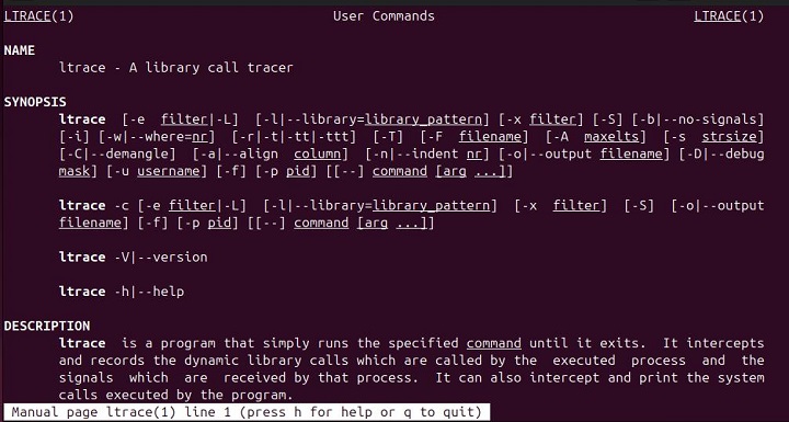 ltrace Command in Linux5