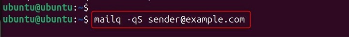 mailq Command in Linux5