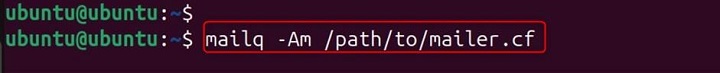 mailq Command in Linux9