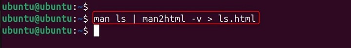 man2html Command in Linux12