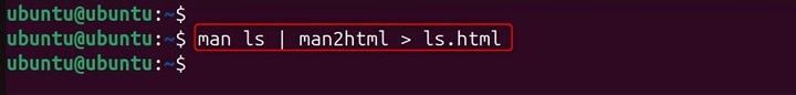 man2html Command in Linux2