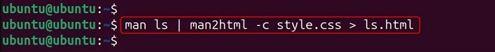 man2html Command in Linux9