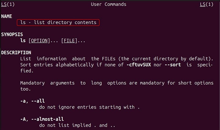 man Command in Linux1