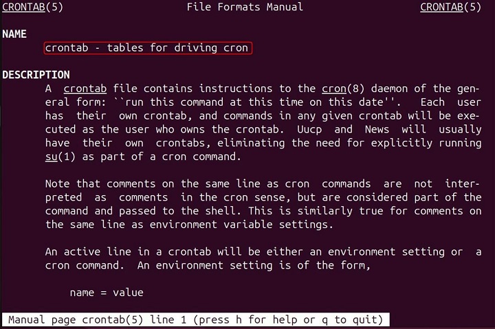 man Command in Linux17