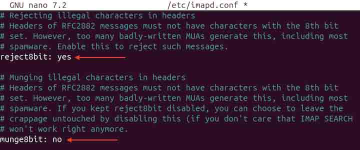 Managing 8-bit Characters deliver Command