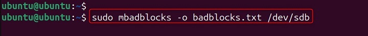 mbadblocks Command in Linux13