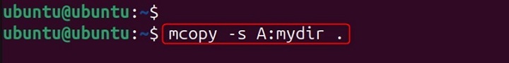 mcopy Command in Linux6