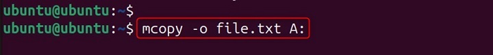 mcopy Command in Linux9