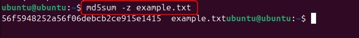 md5sum Command in Linux3