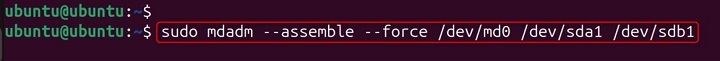 mdassemble Command in Linux9