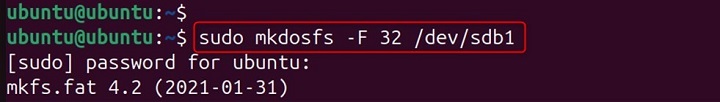 mkdosfs Command in Linux14