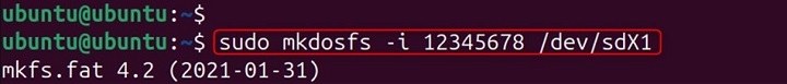 mkdosfs Command in Linux8