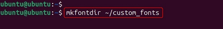 mkfontdir Command in Linux9