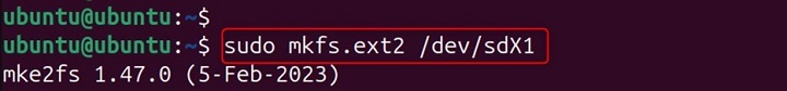 mkfs.ext2 Command in Linux1