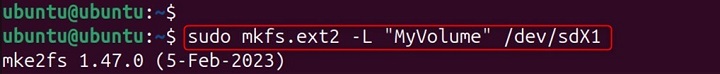 mkfs.ext2 Command in Linux3