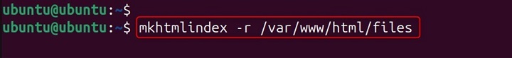 mkhtmlindex Command in Linux5