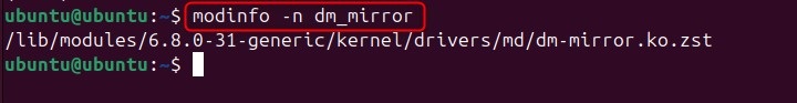 modinfo Command in Linux6