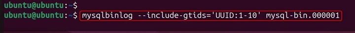 mysqlbinlog Command in Linux16