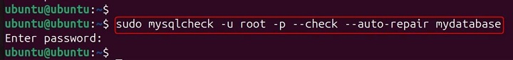 mysqlcheck Command in Linux15