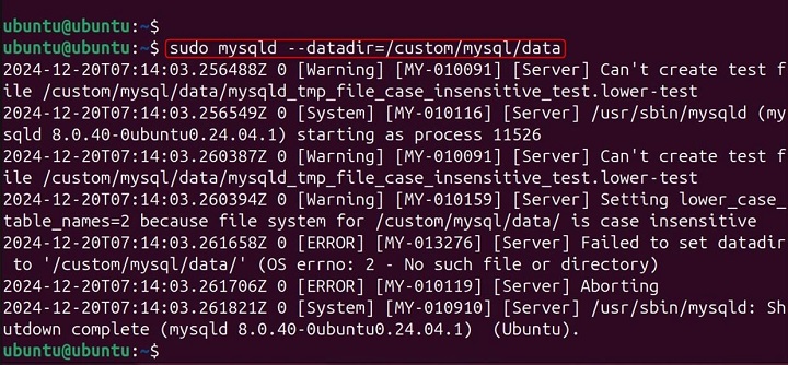 mysqld Command in Linux10
