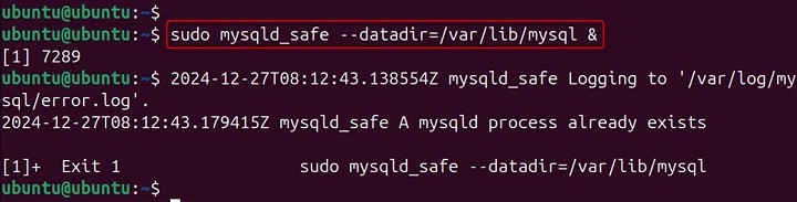 mysqld_safe Command in Linux4