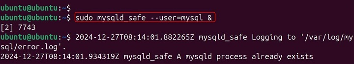 mysqld_safe Command in Linux7