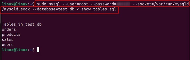 mysqltest Command in Linux4