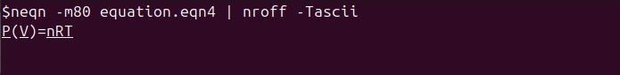 neqn Command in Linux5