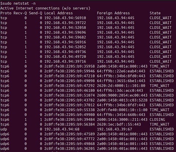 netstat Command in Linux5