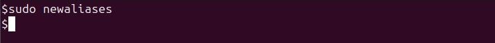 newaliases Command in Linux7
