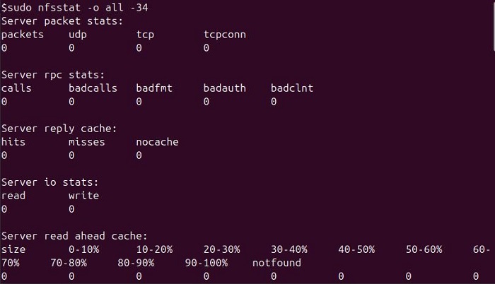 nfsstat Command in Linux1