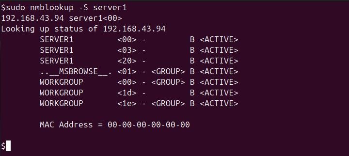 nmblookup Command in Linux4
